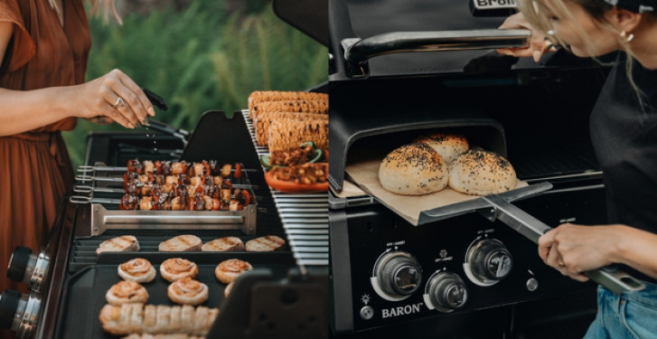 Σχάρες και αξεσουάρ Do More σε ψησταριά Baron 590